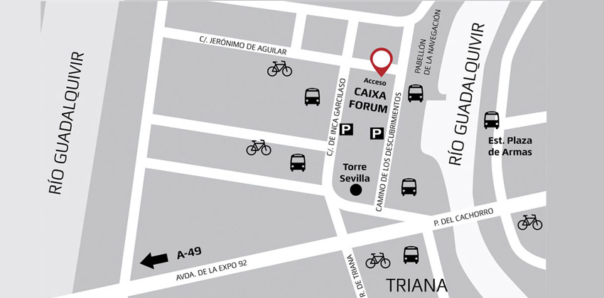 Mapa de CaixaForum Sevilla | Sevilla con los peques