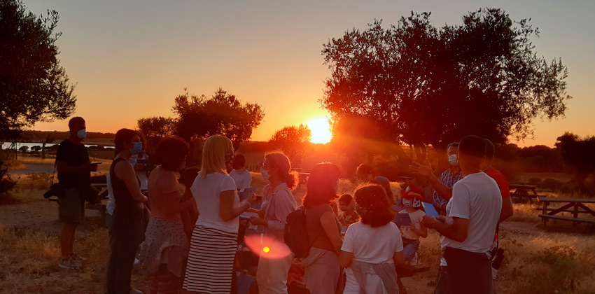 taller de astronomía atardecer |
