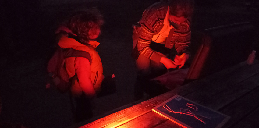 niños en el Taller de astronomía al anochecer | Sevilla con los peques