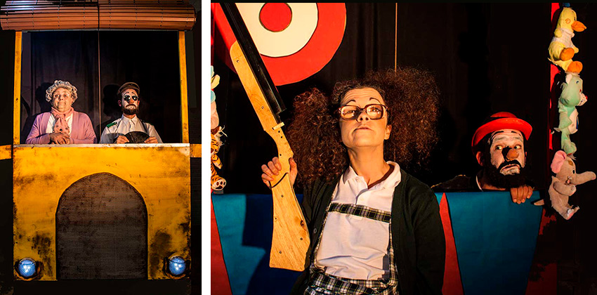 Nonna...nadie se marcha eternamente, escena en el bus y con la escopeta